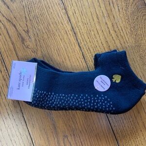 Kate Spade Black and Gold Ankle Socks